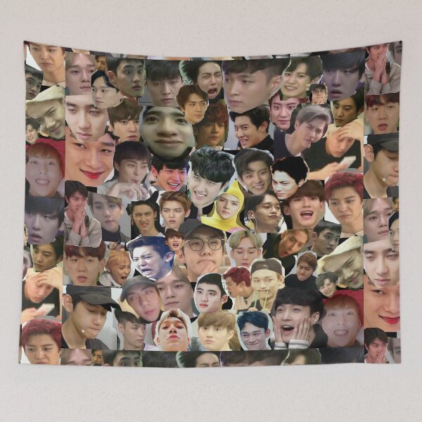 Artikelvorschau, EXO - Meme Gesichtscollage entworfen und verkauft von kpop-channel.