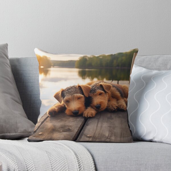 Item preview, Airedale Terrier Puppies on the Dock designed and sold by Samuelsboro.