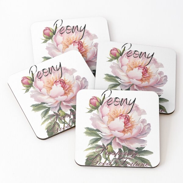 Item preview, Language of flowers, Peony designed and sold by DesignsbyVelvet.