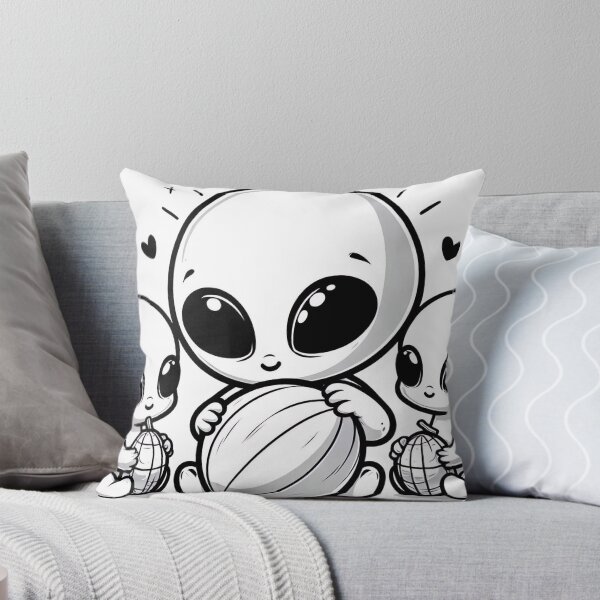 Item preview, "Curious Aliens and UFO Delight: Whimsical Extraterrestrial Graphic" designed and sold by Huycao211.