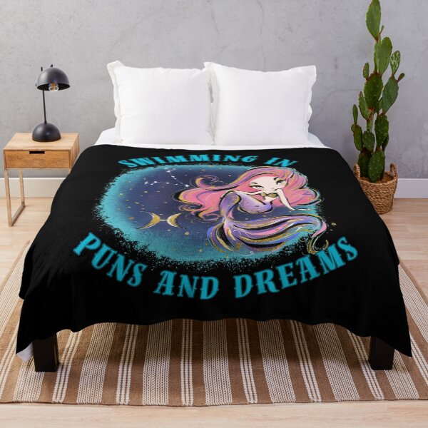 Item preview, Swimming In Puns And Dreams. pisces sign designed and sold by ZodiacWonders.