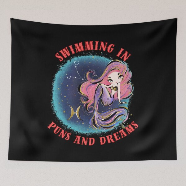Artikelvorschau, Schwimmen in Wortspielen und Träumen. Fische-Astrologie entworfen und verkauft von ZodiacWonders.