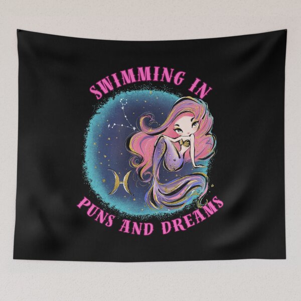Item preview, Swimming In Puns And Dreams. pisces birthday designed and sold by ZodiacWonders.