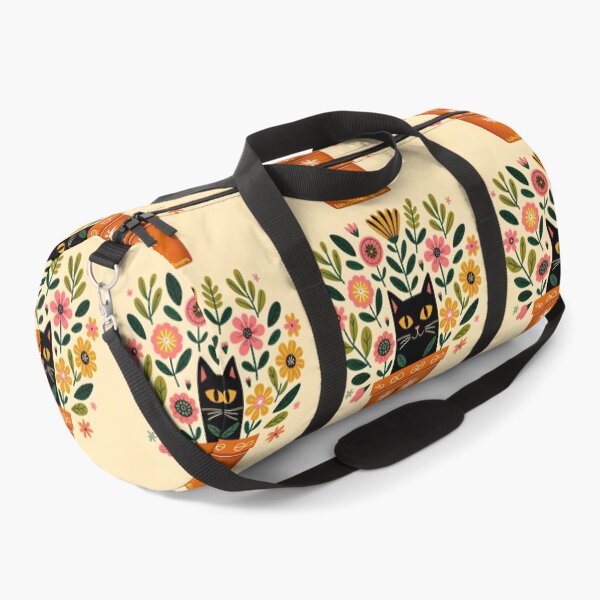 Item preview, Black Cat Floral Potted Delight designed and sold by inkArtistryfine.