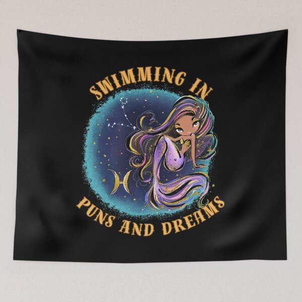Artikelvorschau, Schwimmen in Wortspielen und Träumen. Fische Fische entworfen und verkauft von ZodiacWonders.