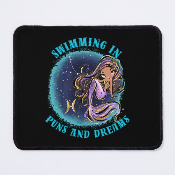 Item preview, Swimming In Puns And Dreams. pisces quote designed and sold by ZodiacWonders.