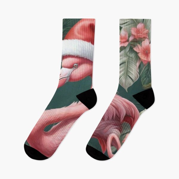 Item preview, Pink Flamingo Santa designed and sold by likbatonboot.