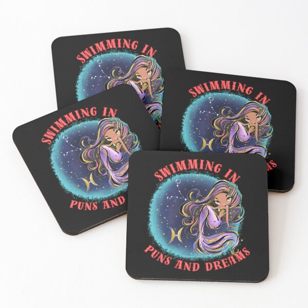 Item preview, Swimming In Puns And Dreams. pisces funny designed and sold by ZodiacWonders.