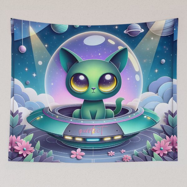 Item preview, Cosmic Feline Space Odyssey designed and sold by inkArtistryfine.
