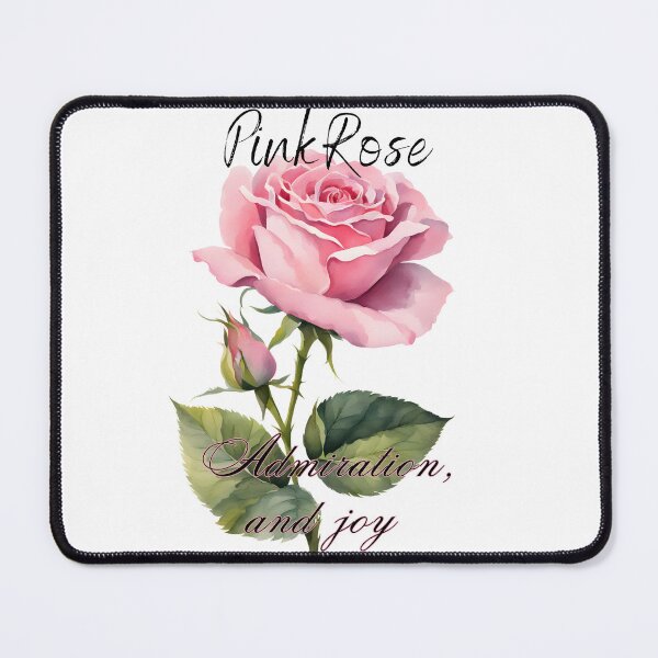 Item preview, Language of flowers, pink rose admiration and joy designed and sold by DesignsbyVelvet.