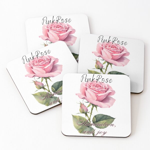 Item preview, Language of flowers, pink rose admiration and joy designed and sold by DesignsbyVelvet.
