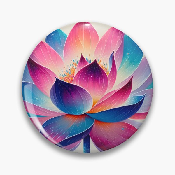 Item preview, Vibrant Cosmic Lotus Blossom designed and sold by inkArtistryfine.