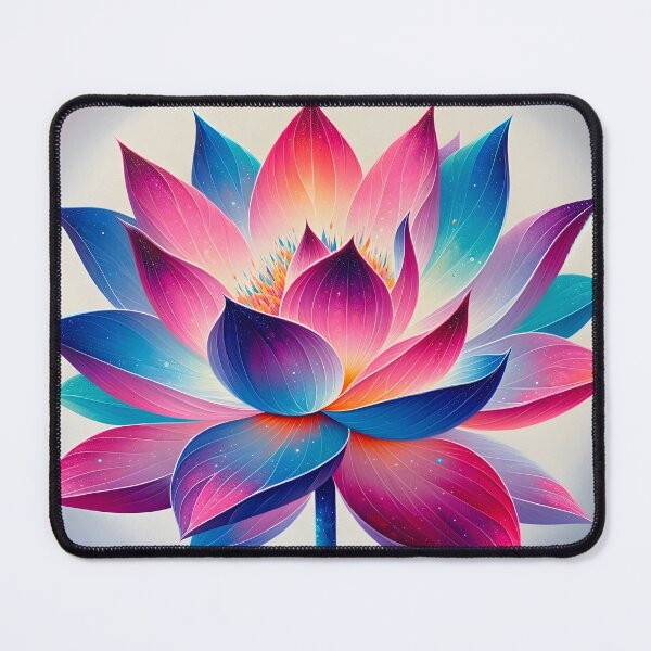Item preview, Vibrant Cosmic Lotus Blossom designed and sold by inkArtistryfine.