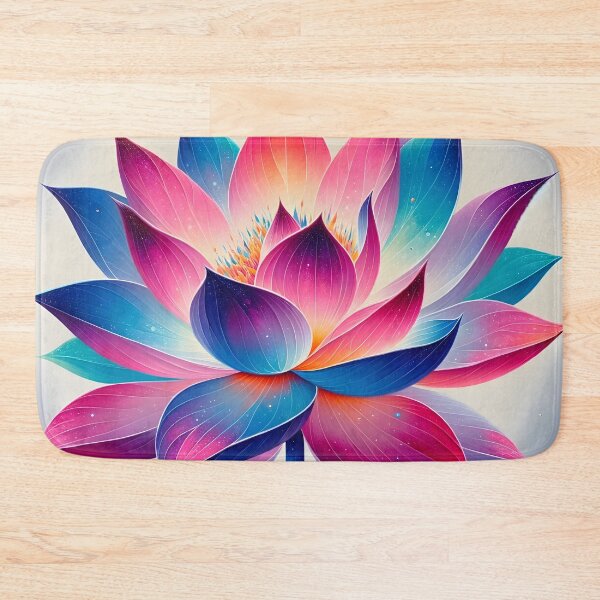 Item preview, Vibrant Cosmic Lotus Blossom designed and sold by inkArtistryfine.