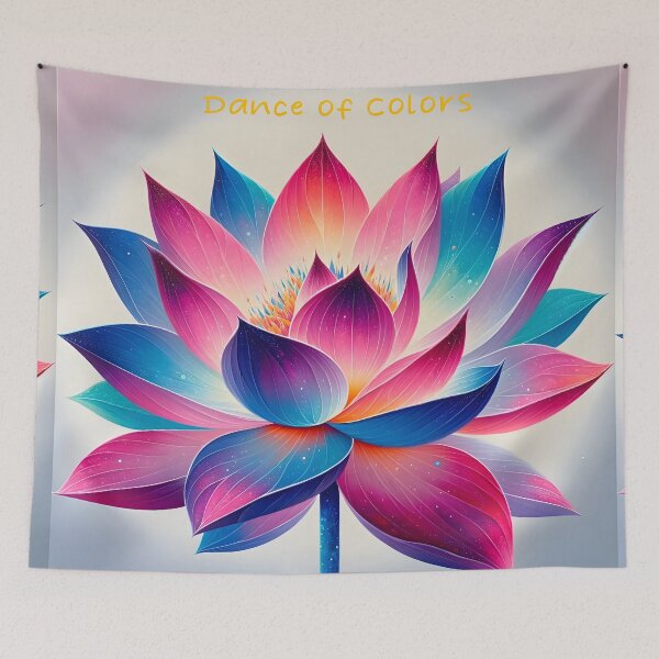 Item preview, Vibrant Cosmic Lotus Blossom designed and sold by inkArtistryfine.