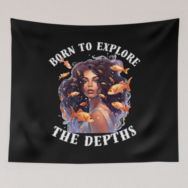 Item preview, Born To Explore The Depths designed and sold by ZodiacWonders.