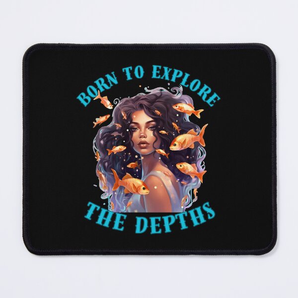 Item preview, Born To Explore The Depths. pisces sign designed and sold by ZodiacWonders.