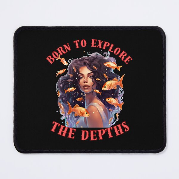 Item preview, Born To Explore The Depths. pisces astrology designed and sold by ZodiacWonders.