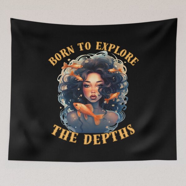 Item preview, Born To Explore The Depths. pisces fish designed and sold by ZodiacWonders.