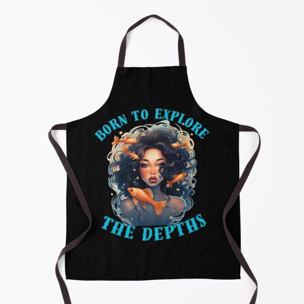 Item preview, Born To Explore The Depths. pisces quote designed and sold by ZodiacWonders.