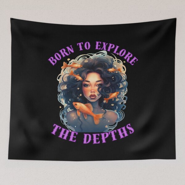 Item preview, Born To Explore The Depths. pisces personality designed and sold by ZodiacWonders.