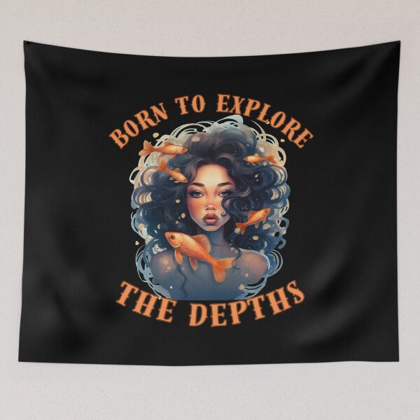 Item preview, Born To Explore The Depths. pisces march designed and sold by ZodiacWonders.