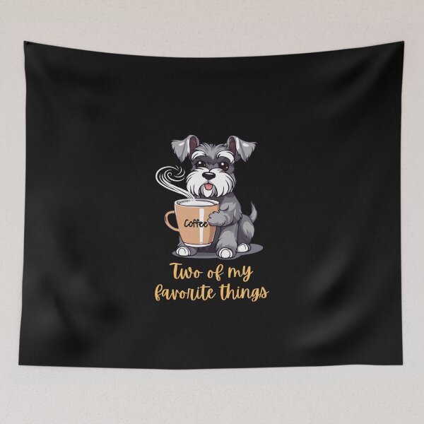 Item preview, Schnauzer and Coffee designed and sold by SyTcreations.