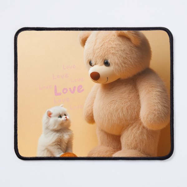 Item preview, Kitten's Teddy Bear Encounter designed and sold by inkArtistryfine.