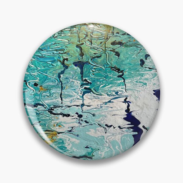 Item preview, "Upon a Pond" abstract painting designed and sold by Michelle Gratwick Creates.