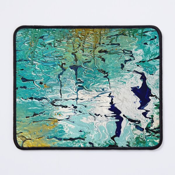 Item preview, "Upon a Pond" abstract painting designed and sold by Michelle Gratwick Creates.