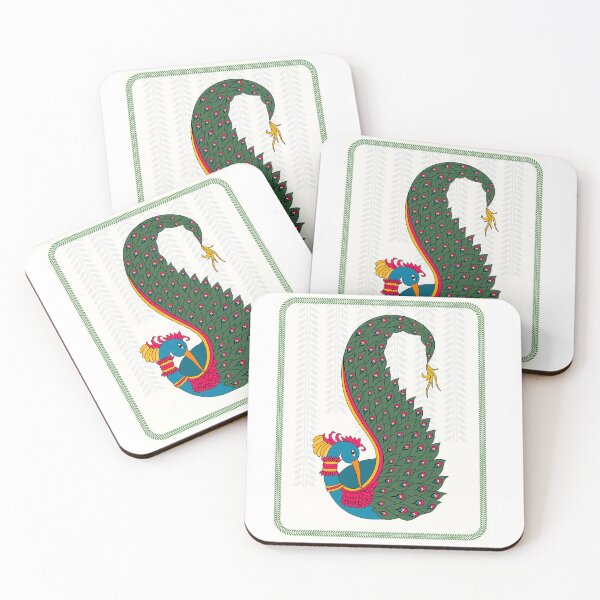 Item preview, Peacock Elegance: Madhubani Art designed and sold by ArtologyNamah.
