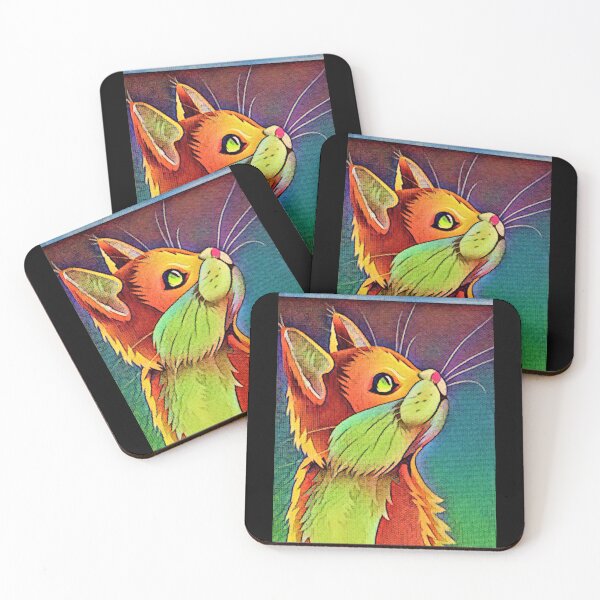 Item preview, COLORFUL KITTEN LOOKING UP. designed and sold by Sanny88.