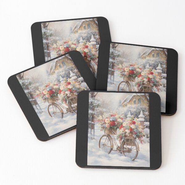 Item preview, Bicycle And Flowers designed and sold by Timothystore-.