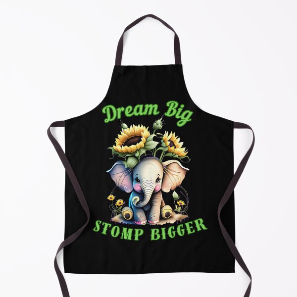 Item preview, Dream Big, Stomp Bigger. elephant portrait designed and sold by ElephantVibes.
