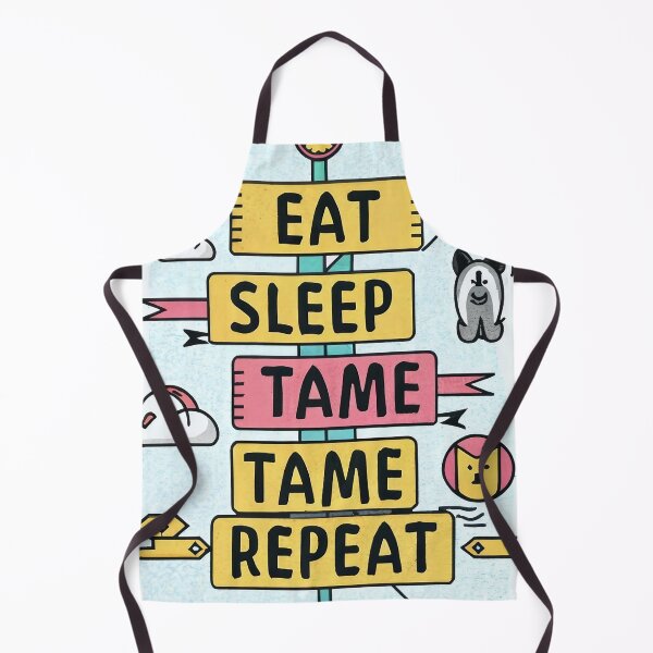 Item preview, Eat Sleep Tame Repeat T-Shirt designed and sold by Footy Frenzy.