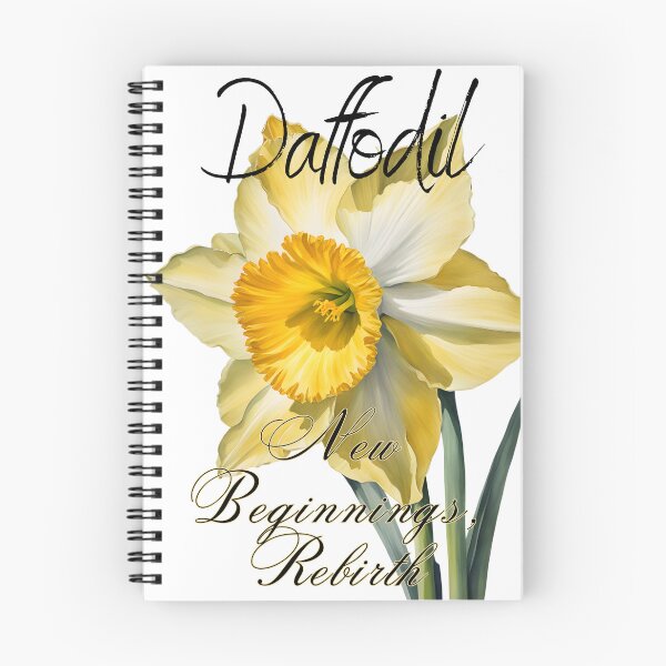 Item preview, Language of flowers, Daffodil, New beginnings, rebirth designed and sold by DesignsbyVelvet.