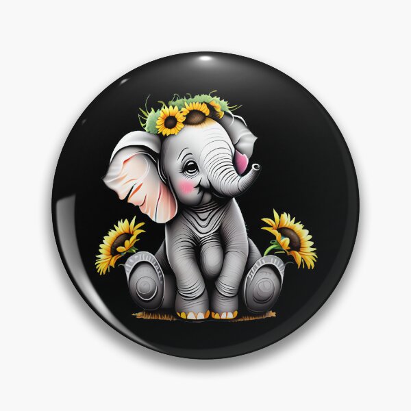 Item preview, Floral Elephant designed and sold by ElephantVibes.