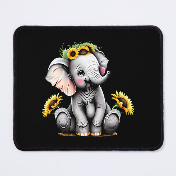 Item preview, Floral Elephant designed and sold by ElephantVibes.