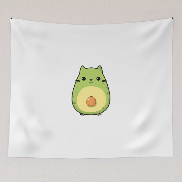 Item preview, Avocato Cute Little Avocado Cat Minimalist Draw  designed and sold by omerfdln34.