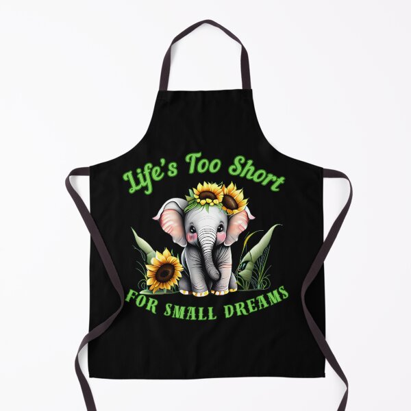 Item preview, Life’s Too Short For Small Dreams. elephant portrait designed and sold by ElephantVibes.