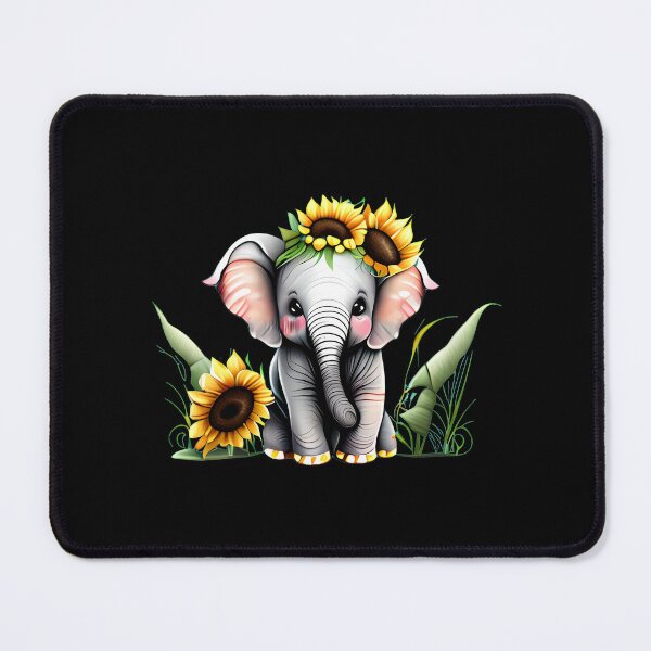 Item preview, Floral Elephant designed and sold by ElephantVibes.