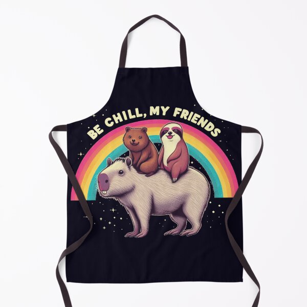 Item preview, Sloth And Quokka Riding Capybara, Be Chill My Friends designed and sold by SubtleSplit.