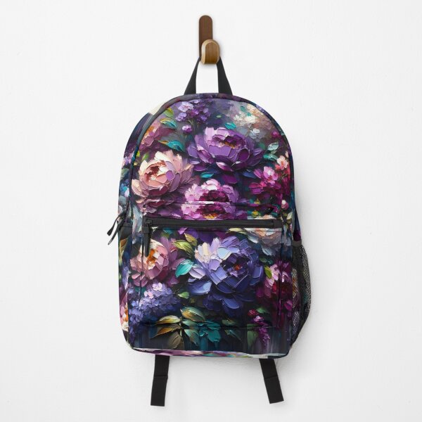 Item preview, Impasto Purple Blooms Elegance designed and sold by inkArtistryfine.