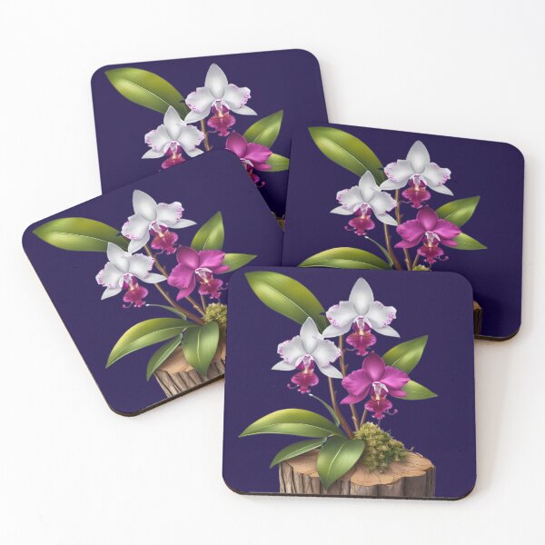 Item preview, White and fuchsia orchids in a trunk. designed and sold by Ciervo Primavera.