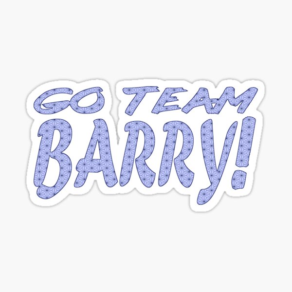 Go Team Barry! Sticker