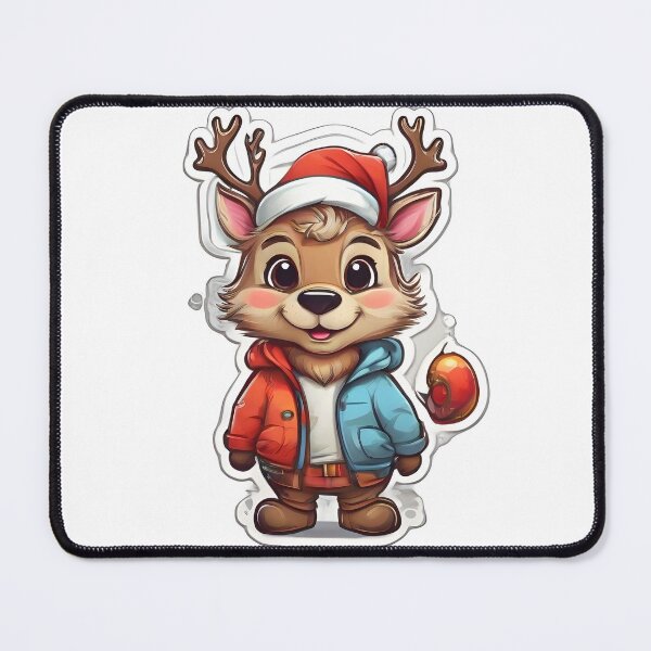 Item preview, Kawaii Christmas reindeer Cute and Cuddly reindeer Art. designed and sold by PintERest0.
