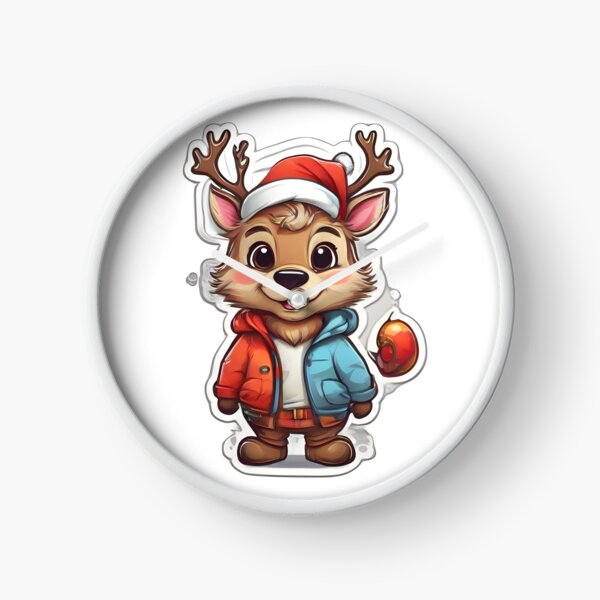 Item preview, Kawaii Christmas reindeer Cute and Cuddly reindeer Art. designed and sold by PintERest0.