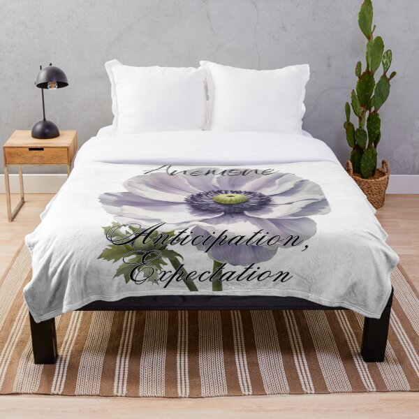 Item preview, Language of flowers, Anemone, anticipation and expectation designed and sold by DesignsbyVelvet.