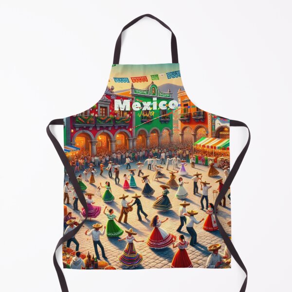 Item preview, Fiesta Folklorica in Mexican Plaza designed and sold by inkArtistryfine.
