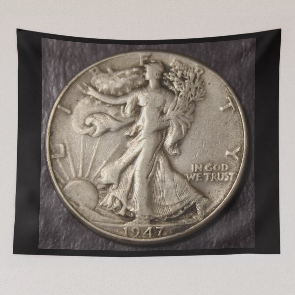 Item preview, 1949 D Walking Liberty Half Dollar designed and sold by coinsxcrochet.
